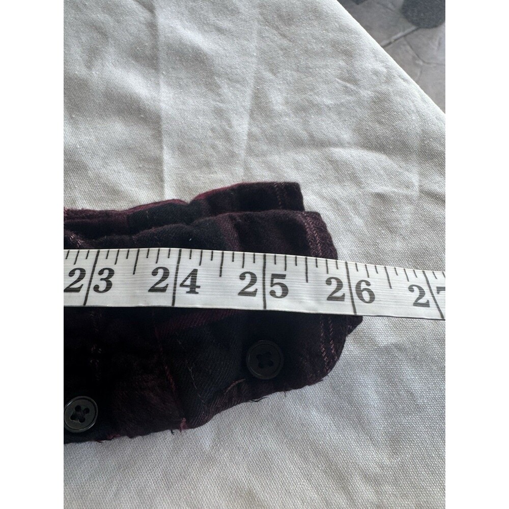 L.o.g.g. H&M Womens Button down Shirt Sz 8 Plaid Preppy Grunge Y2k 2000's Hiking - Picture 14 of 16